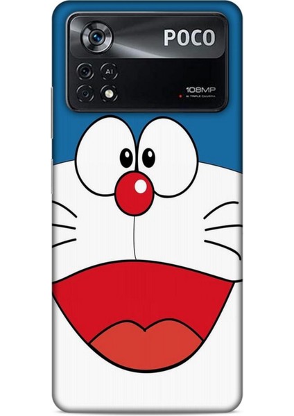Xiaomi Poco X4 Pro 5g Kılıf Caliburn 22 Mavi Beyaz Kap