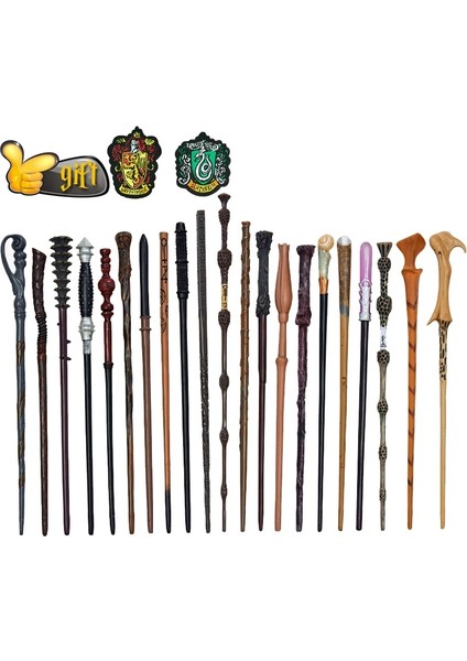 Harry Tarzı 27 Tür Çömlekçi Değneklerini Colsplay Metalıron Core Dumbledore Luna Değnek Kid Sihirli Değnek Hediye ile Kutu Yok Potter Prop (Yurt Dışından)