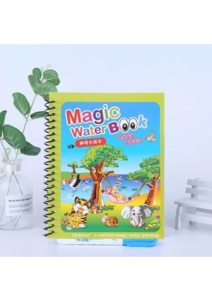 Hayvanat Bahçesi Stili Montessori Oyuncaklar Yeniden Kullanılabilir Boyama Kitabı Büyülü Su Çizim Kitabı Çocuklar Için Duyusal Erken Eğitim Oyuncaklar Doğum Günü Hediyesi (Yurt Dışından)