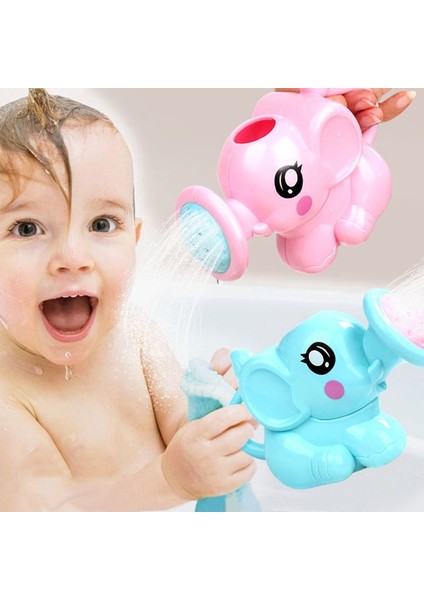 Mavi Stil Çocuklar Fil Sulama Banyo Oyuncakları Çocuklar Sevimli Bebek Karikatür Plastik Banyo Duş Aracı Çocuklar Için Su Oyuncakları Игрушки Для Детей (Yurt Dışından)