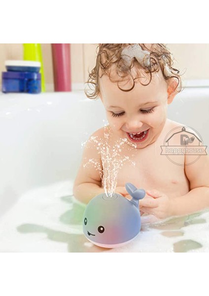 Sarı Top Temel Stil Yok Bebek Banyo Oyuncakları Sprey Su Duşu Havuz Banyo Oyuncakları Çocuk Oyuncakları Için Elektrikli Balina Banyo Topu Işıklı LED Işık Bebek Oyuncak Küvet Oyuncak (Yurt Dışından)