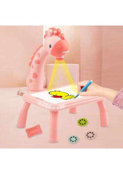 Stila-Pembe Stili Çocuklar Mini LED Projektör Sanat Çizim Masa Işık Oyuncak Çocuklar Için Boyama Kurulu Küçük Masa Eğitim Öğrenme Boya Aracı Zanaat (Yurt Dışından) fiyatları