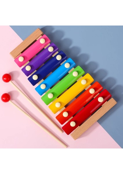 No.6 Tarzı 8 Ölçekli Oyuncak Ksilofon Montessori Eğitici Oyuncak Ahşap Sekiz Nota Tarzı Ksilofon Çocuk Çocuk Bebek Müzikal Komik Oyuncaklar Hediye (Yurt Dışından) modelleri