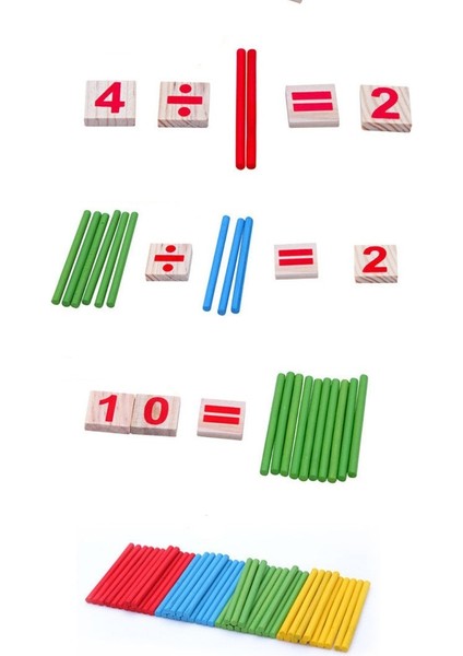 Montessori Oyuncaklar Matematik Eğitici Ahşap Oyuncaklar Çocuklar Için Erken Öğrenme Bulmaca Çocuklar Numara Sayma Çubukları Öğretim Yardımcıları Gyh (Yurt Dışından) fırsatları