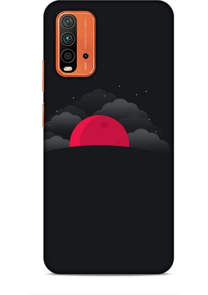 Xiaomi Redmi 9t Kılıf Caliburn 13 Kızıl Ay Case Kapak