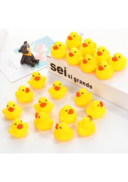 100 Adet Ördek Tarzı Lot Squeaky Lastik Ördek Duckie Banyo Oyuncakları Bebek Duş Su Oyuncakları Bebek Çocuk Doğum Günü Hediyeleri Için (Yurt Dışından) fırsatları