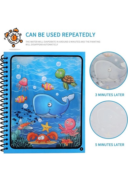 Hayvanat Bahçesi Stili Büyülü Kitap Su Boyama Kitapları Çizim Karikatürleri Kitaplar Doodle Kalem Boyama Kurulu Çocuklar Için Hediye Erken Educationtoys (Yurt Dışından) fırsatları