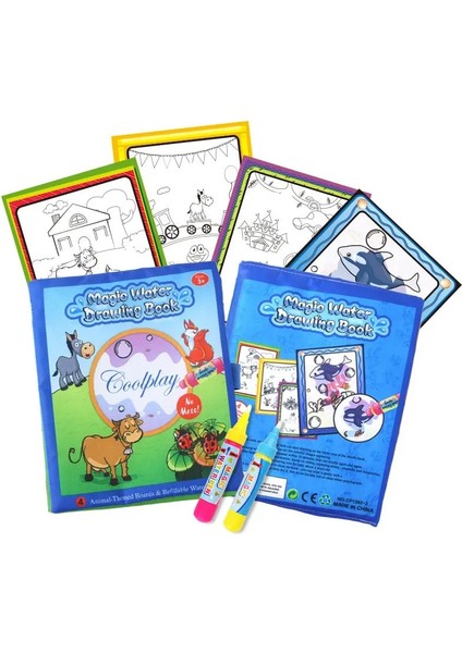 Çiftlik Hayvanları Tarzı Coolplay Sihirli Su Çizim Kitabı Boyama Kitabı Boyama Kurulu Doodle Kitap Çizim Oyuncaklar Çocuklar Için Eğitici Oyuncaklar Noel Hediyeleri (Yurt Dışından)