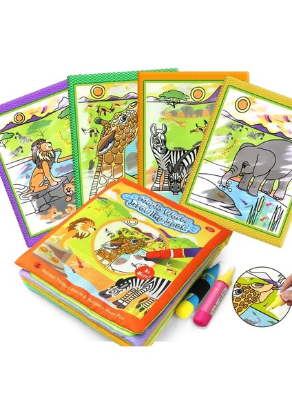 Çiftlik Hayvanları Tarzı Coolplay Sihirli Su Çizim Kitabı Boyama Kitabı Boyama Kurulu Doodle Kitap Çizim Oyuncaklar Çocuklar Için Eğitici Oyuncaklar Noel Hediyeleri (Yurt Dışından)