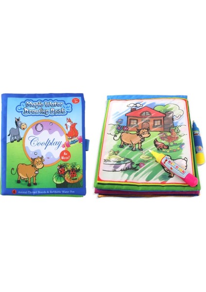 Çiftlik Hayvanları Tarzı Coolplay Sihirli Su Çizim Kitabı Boyama Kitabı Boyama Kurulu Doodle Kitap Çizim Oyuncaklar Çocuklar Için Eğitici Oyuncaklar Noel Hediyeleri (Yurt Dışından)