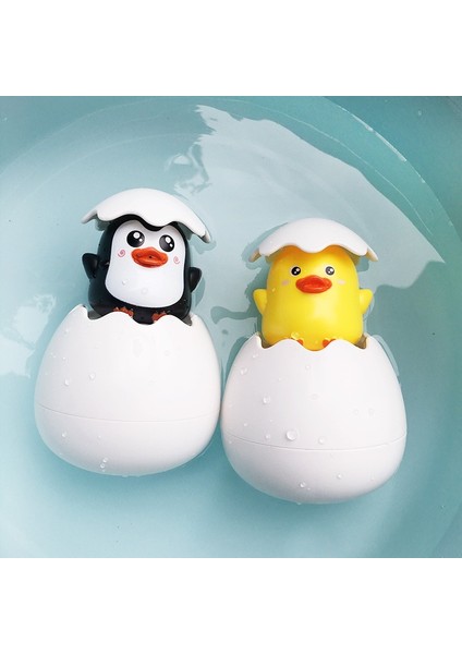 1 Adet Su Aygırı Tarzı Bebek Banyo Oyuncak Çocuklar Sevimli Ördek Penguen Yumurta Su Sprey Yağmurlama Banyo Yağmurlama Duş Yüzme Su Oyuncakları Çocuklar Için Hediye (Yurt Dışından)