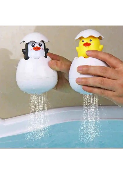 1 Adet Su Aygırı Tarzı Bebek Banyo Oyuncak Çocuklar Sevimli Ördek Penguen Yumurta Su Sprey Yağmurlama Banyo Yağmurlama Duş Yüzme Su Oyuncakları Çocuklar Için Hediye (Yurt Dışından)
