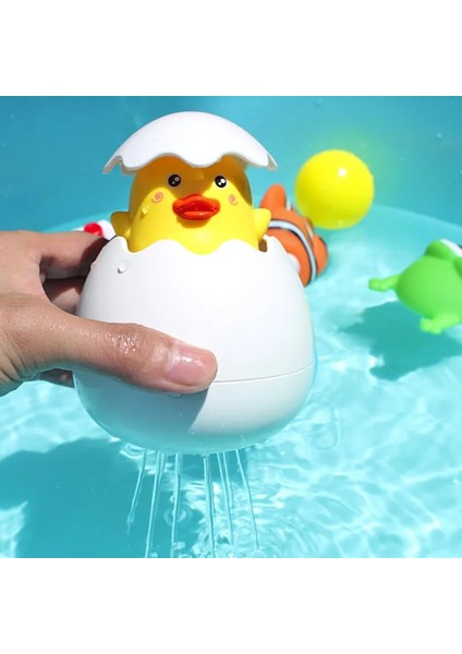 1 Adet Su Aygırı Tarzı Bebek Banyo Oyuncak Çocuklar Sevimli Ördek Penguen Yumurta Su Sprey Yağmurlama Banyo Yağmurlama Duş Yüzme Su Oyuncakları Çocuklar Için Hediye (Yurt Dışından)