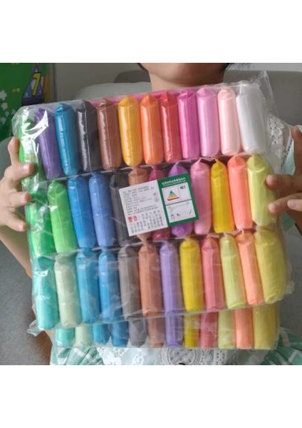 12 Renk Kil Stili Hava Kuru Hamuru Modelleme Kil Çocuklar Için Eğitici 5d Oyuncak Hediye Oynamak Dougolors Hafif Playdough Slimes Çocuklar Polimer (Yurt Dışından)