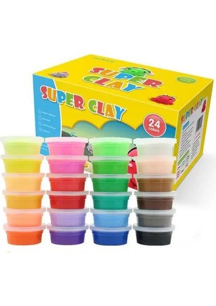 12 Renk Kil Stili Hava Kuru Hamuru Modelleme Kil Çocuklar Için Eğitici 5d Oyuncak Hediye Oynamak Dougolors Hafif Playdough Slimes Çocuklar Polimer (Yurt Dışından)