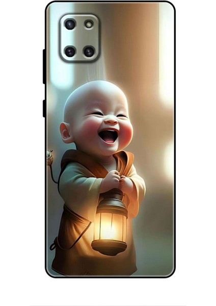 Samsung Galaxy A81 Kılıf Caliburn 27 Asya Bebek Lazer Kesim Silikon