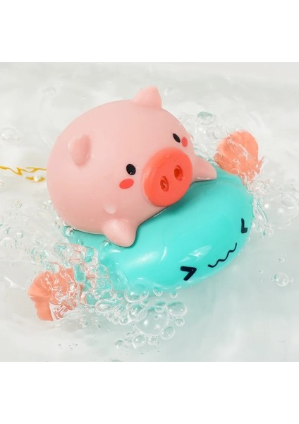 1 Adet Bir Stil Ute Karikatür Hayvan Banyo Oyuncak Domuz Çekin Klasik Bebek Su Oyuncak Bebek Yüzmek Kaplumbağa Yaralı Zincir Clockwork Çocuklar Plaj Oyuncak (Yurt Dışından) modelleri