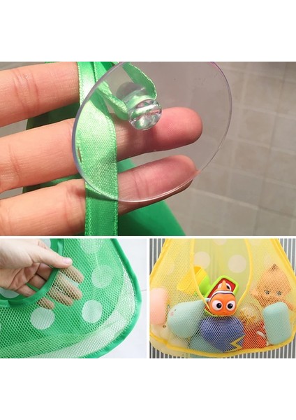 Beyaz Stil Bebek Banyo Örgü Çanta Banyo Oyuncakları Çantası Çocuklar Için Oyuncaklar Sepeti Net Karikatür Hayvan Şekilleri Su Geçirmez Kumaş Kum Oyuncakları Plaj Depolama (Yurt Dışından) fırsatları