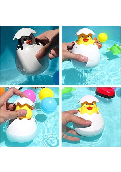Mor Penguen Stili Bebek Banyo Oyuncak Çocuk Penguen Yumurta Su Sprey Yağmurlama Banyo Yağmurlama Duş Oyuncak Çocuklar Yüzme Su Clockwork Oyuncaklar (Yurt Dışından) fiyatları