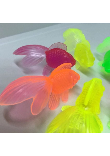 10 Rastgele Renk Stili Et Çocuklar Yumuşak Kauçuk Altın Balık Bebek Banyo Oyuncakları Çocuklar Için Simülasyon Mini Japon Balığı Su Yürüyor Eğlenceli Yüzme Plaj Hediyeleri (Yurt Dışından) modelleri
