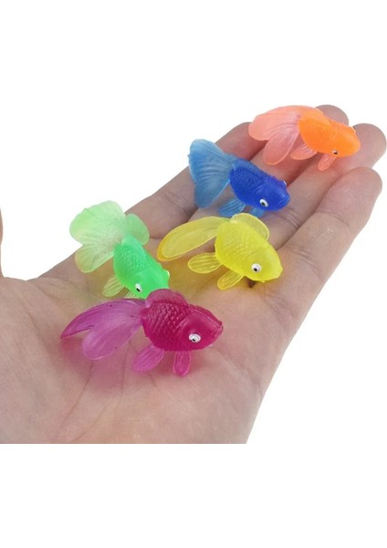 10 Rastgele Renk Stili Et Çocuklar Yumuşak Kauçuk Altın Balık Bebek Banyo Oyuncakları Çocuklar Için Simülasyon Mini Japon Balığı Su Yürüyor Eğlenceli Yüzme Plaj Hediyeleri (Yurt Dışından) indirimleri