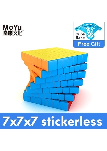 Meilong 7X7X7 Stili Moyu Sihirli Küp Manyetik Hız 7x7 9x9 8x8 Profesyonel Küp Weilong Wr M Meilong Gts 3m Kiti 6x6 Küp Çocuklar Için Oyuncaklar Boys Puzzle (Yurt Dışından)