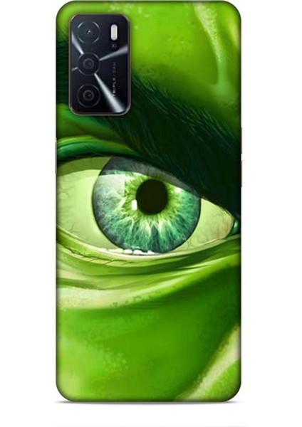 Oppo A16 Kılıf Caliburn 29 Hulk Göz Makro Leke Tutmaz Kapak
