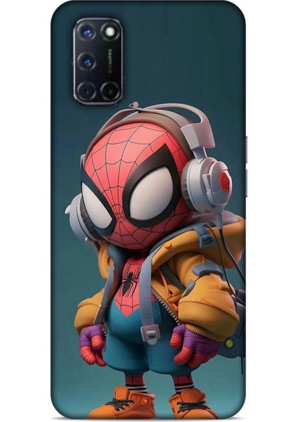 Oppo A52 Kılıf Caliburn 25 Spiderman Bebek Soyulmayan Kılıf