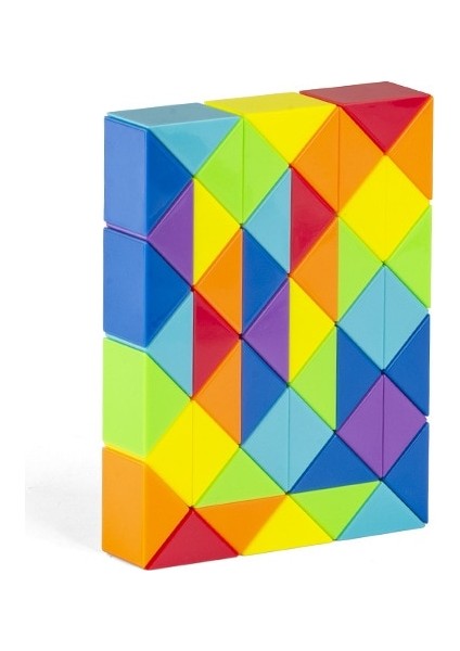 No.48 Stili Dingsheng 24 ve Segmentler Magic Rule Snake Çok Renkli 3D Bulmaca Fidget Gam Fidge Cube Twist Dönüştürülebilir Çocuk Puzzl (Yurt Dışından)