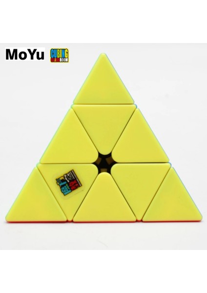 Etiketsiz Stil Moyu Meilong Piramit Sihirli Küp Mofangjiaoshi Jınzıta 3x3 Cubo Çıkartmalar Magico Bulmaca Küp Hediye Çocuk Oyuncakları Çocuklar Için (Yurt Dışından) modelleri
