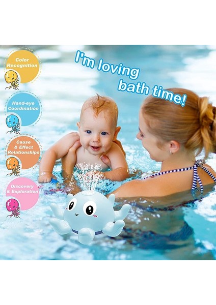 Darkblue Temel Box Stili Yok Bebek Banyo Oyuncakları Sprey Su Duş Banyo Oyuncakları Çocuklar Için Elektrikli Balina Banyo Topu Hafif Müzikli LED Işıklı Oyuncaklar Ool Küvet Oyuncak (Yurt Dışından) fırsatları