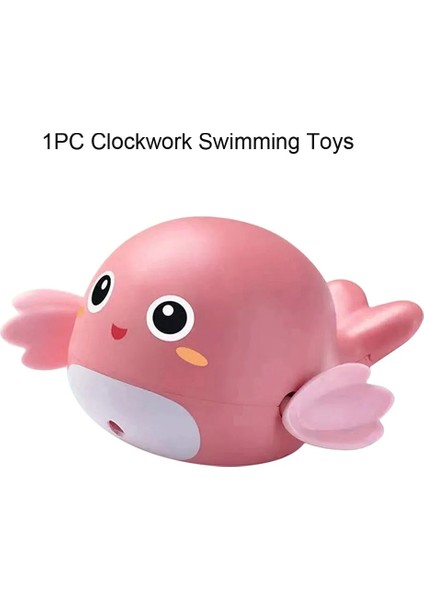 Yunus Pembe Tarzı Yürümeye Başlayan Oyuncaklar Banyo Bebek Su Oyuncak Küvet Bebek Yüzme Kaplumbağa Yaralı Zincir Clockwork Çocuklar Plaj Sprey Su Duş Banyo Oyuncakları (Yurt Dışından)