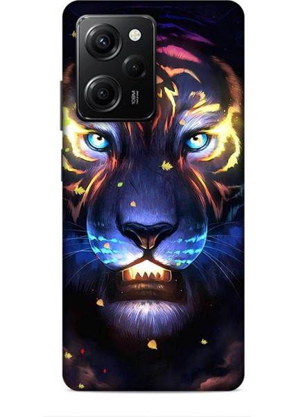 Infinix Hot 40 Kılıf Caliburn 12 Aslan Colorful Tasarım Kılıf