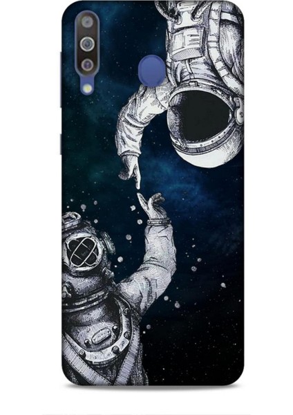 Samsung Galaxy M30 Kılıf Caliburn 5 Kozmonot Koruma Kılıfı