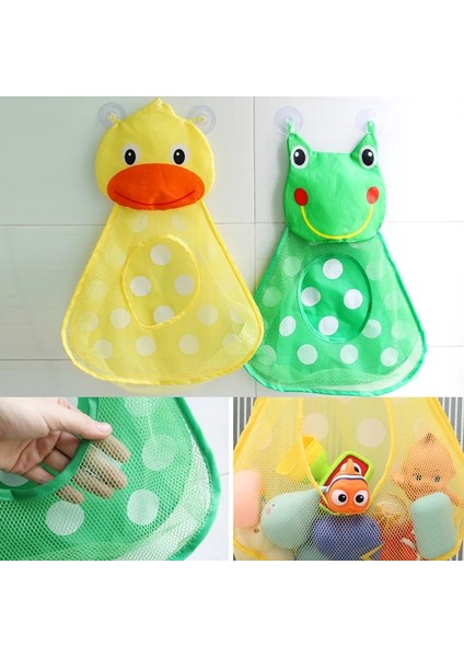 A-Kurbağa Stili Bebek Banyo Oyuncakları Örgü Çanta Çocuklar Banyo Oyuncak Saklama Çantası Ördek Kurbağa Vantuz Net Çanta Banyo Oyunu Küvet Su Oyuncakları Organizatör (Yurt Dışından) fırsatları