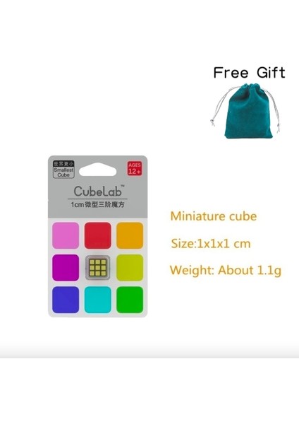1cm En Küçük Küp Stili Mallest Küp 1 cm Mube Minyatür Küp Mikro Parmak Ucu Küpü En Küçük Ube Yetişkin Eğitimi Oyuncaklar (Yurt Dışından)