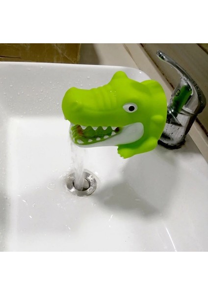 Köpekbalığı Tarzı Sevimli Hayvan Musluk Genişletici Su Çocuk Tasarruf Karikatür Musluk Aracı El Yıkama Yardım Banyo Banyo Oyuncakları Mutfak Dokunun Tok Çocuklar (Yurt Dışından) modelleri