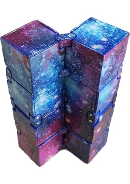 B Tarzı 1 Adet Galaxy Mini Abs Infinity Cube Stres Giderici Için Renkli 3D Bulmaca Oyuncaklar Çocuklar Için Yetişkinler Profesyonel Hız Küpü (Yurt Dışından)