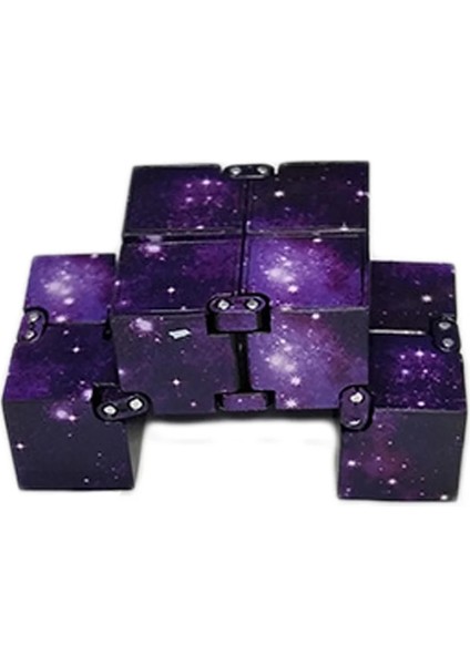 B Tarzı 1 Adet Galaxy Mini Abs Infinity Cube Stres Giderici Için Renkli 3D Bulmaca Oyuncaklar Çocuklar Için Yetişkinler Profesyonel Hız Küpü (Yurt Dışından)