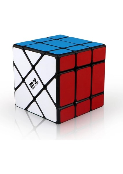 x Küp Stili Qiyi Magic Ube Siyah Hız Ubo Magico 6x6 7x7 Mega Piramit Skew Sq-1 (Yurt Dışından)