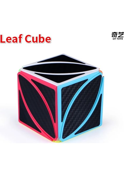 Yaprak Küp Stili Qiyi Karbon Fiber Küp Mageed Cube Skew Sq-1 Piramit Küp X-Cube Yaprak Bulmaca Neo Cubo Magico (Yurt Dışından)