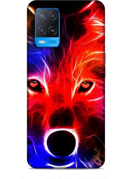 Oppo A54 Kılıf Caliburn 16 Kurt Colorful Hediyelik Kılıf