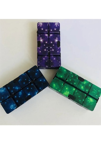 Galaksi Yeşili Tarzı Mini Infinity Küp Oyuncaklar Stres Kaygısını Gidermek Için Çocuklar Için Uygun Yetişkin Eğlenceli Sihirli Küp Dekompresyon Oyuncakları (Yurt Dışından)