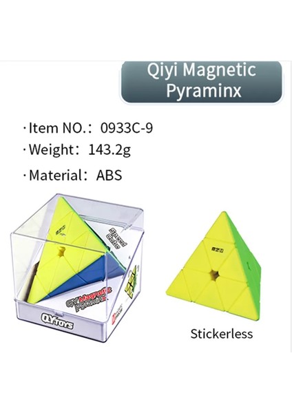 Piramit Çıkartmasız Stil 2020 Yeni Qiyi Ms Manyetik Serisi 2x2 3x3 4x4 5x5 Piramit Sihirli Küp Stickerless Hız Küpü Bükülen Bulmaca Eğitici Oyuncaklar (Yurt Dışından)