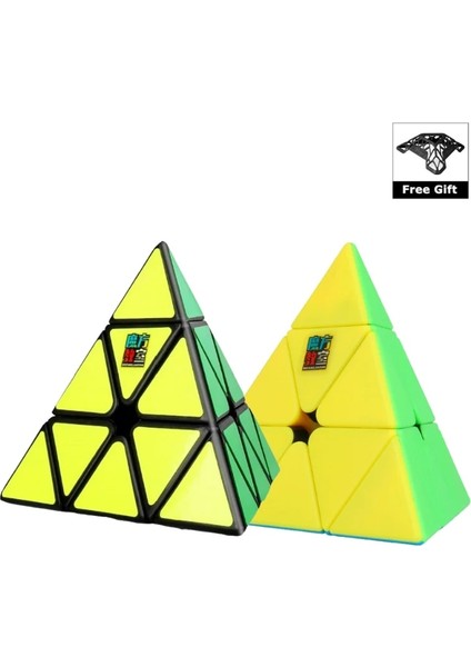Siyah Stil Moyu Meilong Üçgen Küp Meilong 3x3 Piramit Küp Stickerless Sihirli Hız Profesyonel Bulmaca Eğitim Oyuncaklar Çocuk Için (Yurt Dışından)