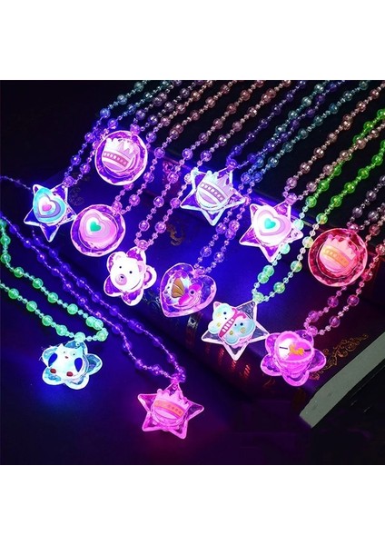 Ring2 Tarzı Flaş LED Karikatür Parlayan Yüzük Işık Parmak Işığı Sihirli Değnek Parlayan Bilezik Kolye Oyuncak Küçük Hediye (Yurt Dışından)