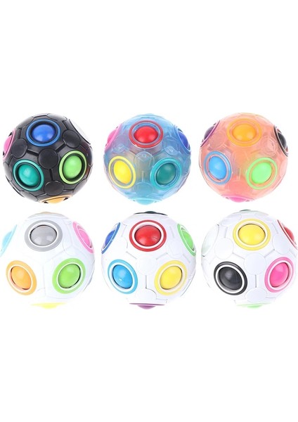 F Stili Fidget Oyuncaklar Stres Giderici Gökkuşağı Sihirli Top Plastik Bulmaca Oyuncaklar Pop It (Yurt Dışından)