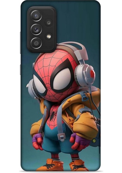 Samsung Galaxy A52S Kılıf Caliburn 25 Spiderman Bebek Soyulmayan Kılıf