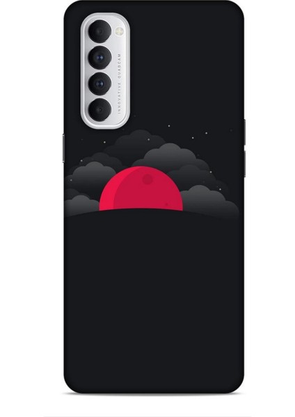 Oppo Reno 4 Pro Kılıf Caliburn 13 Kızıl Ay Case Kapak