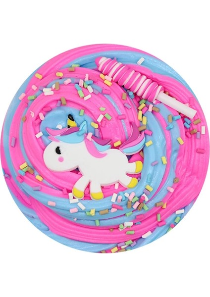 Tek Boynuzlu At Tarzı 60ML Renk Unicorn Kabarık Balçık Tutkal Tereyağı Slimes Malzemeleri Dıy Modelleme Polimer Kum Kıpır Kıpır Hamuru Sakız El Yapımı Oyuncak (Yurt Dışından)